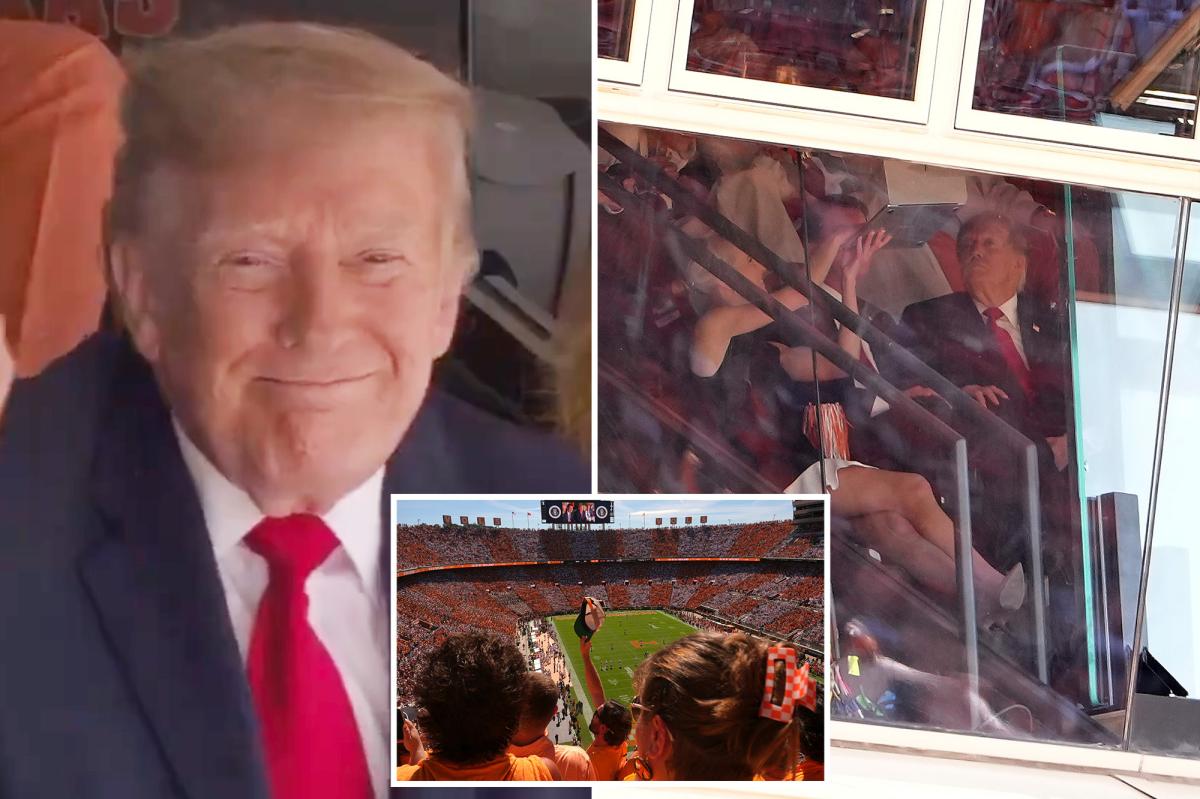 Trump Steals the Spotlight with Electrifying Reception at Tennessee Football Game