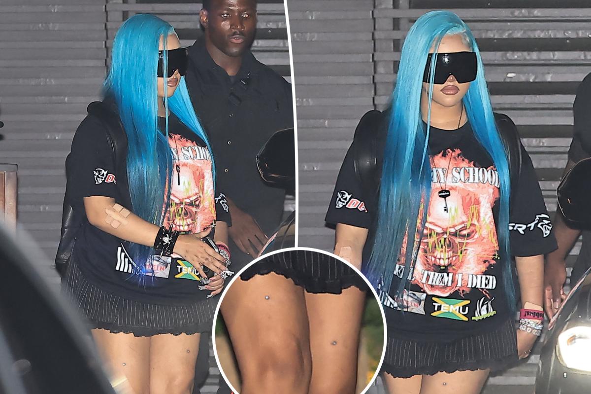 North West's Bold New Look with Faux Thigh Studs Sparks Reactions