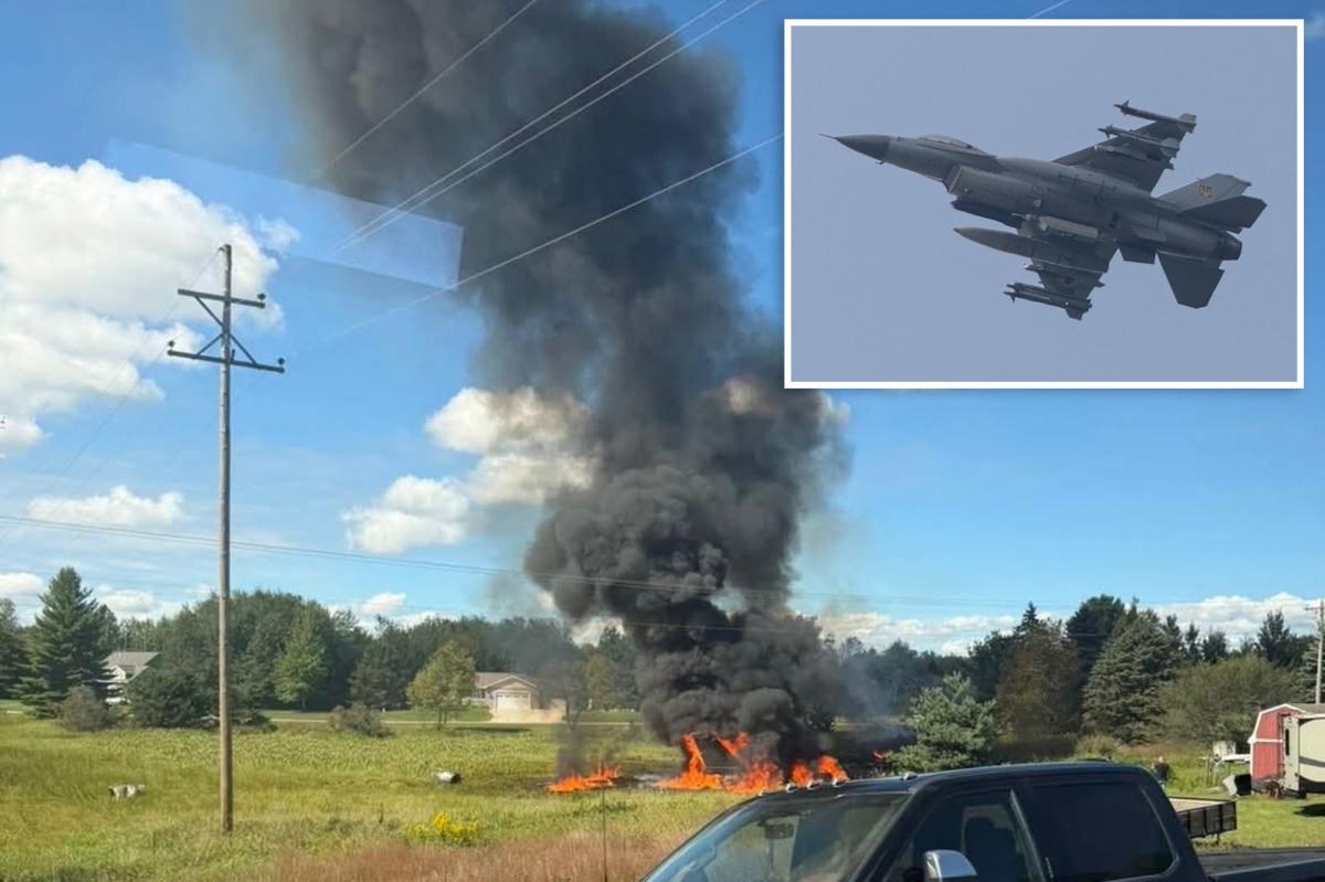F-16 Crash in Michigan Sparks Evacuation and Hospital Rush